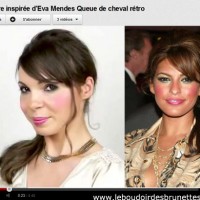 Tuto Coiffure de star : Queue de cheval rétro à la Eva Mendes
