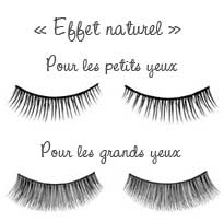 Faux-cils « effet  naturel »