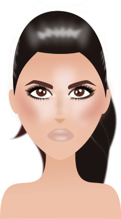 Faux-cils comme Kim Kardashian