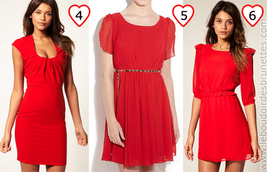 Robes rouges pour la Saint Valentin