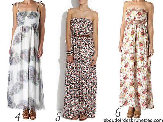 Maxi robes : robes longue à fleurs