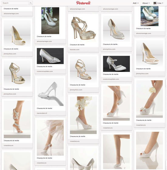 Les chaussures  de mariée 2012